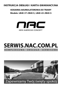 Instrukcja NAC LB40-37-2B40-S Kosiarka