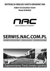 Instrukcja NAC RLM400-S Kosiarka