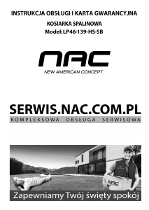 Instrukcja NAC LP46-139-HS-SB Kosiarka