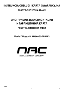 Instrukcja NAC RLM1500G3-APP-NG Kosiarka