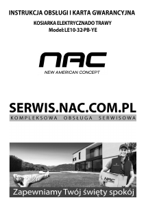 Instrukcja NAC LE10-32-PB-YE Kosiarka