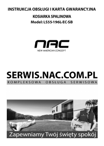 Instrukcja NAC LS55-196L-EC-SB Kosiarka