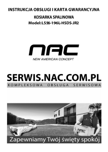 Instrukcja NAC LS56-196L-HSDS-JR2 Kosiarka