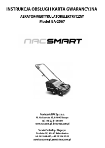 Instrukcja NAC BA-2567 Wertykulator