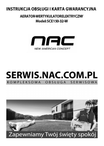 Instrukcja NAC SCE150-32-W Wertykulator