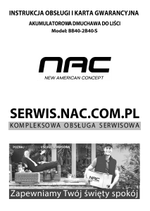 Instrukcja NAC BB40-2B40-S Dmuchawa do liści