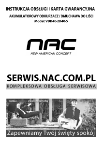 Instrukcja NAC VBB40-2B40-S Dmuchawa do liści