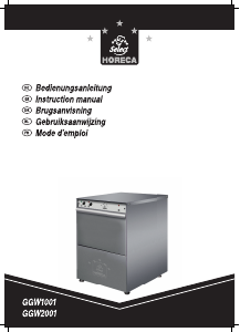 Brugsanvisning Select Horeca GGW1001 Opvaskemaskine