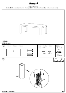 说明书 BoConceptAmari餐桌