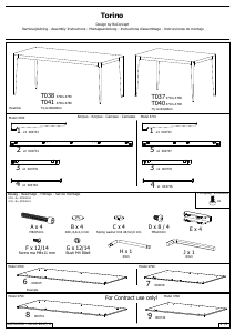 Manual de uso BoConcept Torino Mesa de comedor