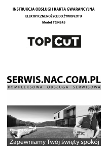 Instrukcja Top Cut TC-NE45 Nożyce do żywopłotu