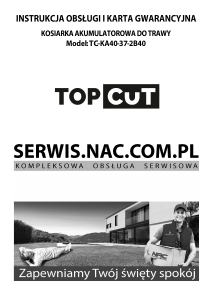 Instrukcja Top Cut TC-KA40-37-2B40 Kosiarka