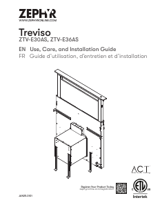 Manual Zephyr ZTV-E30AS Treviso Cooker Hood
