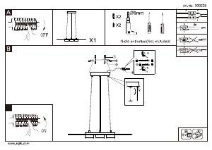 Manual Eglo 300225 Lampă