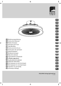 Manuál Eglo 35196 Vallonia Stropní ventilátor