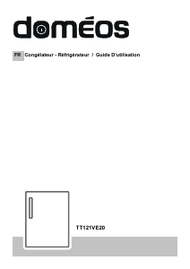 Mode d’emploi Doméos TT121VE20 Réfrigérateur