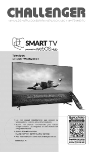 Manual de uso Challenger UHD 65HW SMART BT Televisor de LED