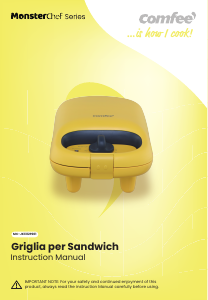Manuale Comfee MC-JK1312P201 Grill a contatto