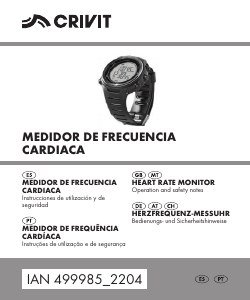 Manual de uso Crivit IAN 499985 Monitor de ritmo cardíaco