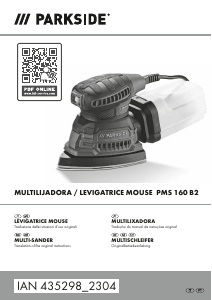 Manual Parkside IAN 435298 Lixadeira delta