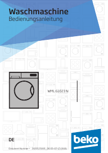 Bedienungsanleitung BEKO WML 61023 N Waschmaschine