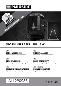 Bruksanvisning Parkside IAN 290958 Linjelaser