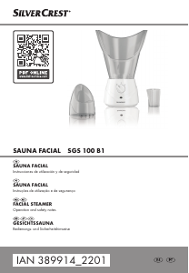 Manual SilverCrest IAN 389914 Sauna facial