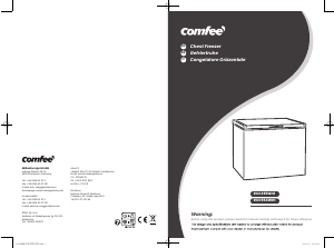 Manuale Comfee RCC554WH1 Congelatore
