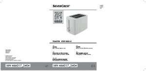 Priručnik SilverCrest IAN 466017 Toster