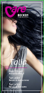 Manual Becken Talia Hair Dryer