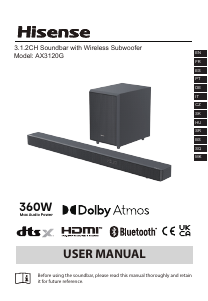Bedienungsanleitung Hisense AX3120G Heimkinosystem