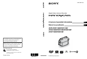Használati útmutató Sony DCR-DVD810E Videokamera