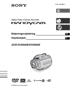 Brugsanvisning Sony DCR-DVD905E Videokamera