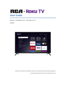 Mode d’emploi RCA RTR4361-D-CA Téléviseur LED