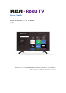 Mode d’emploi RCA RTR4360-B-US Téléviseur LED