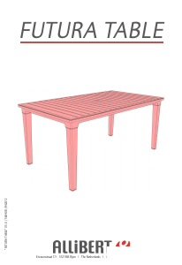 Manual Allibert Futura Garden Table