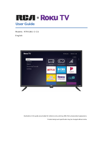 Mode d’emploi RCA RTR3261-C-CA Téléviseur LED