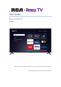 Handleiding RCA RTR4262-B-CA LED televisie