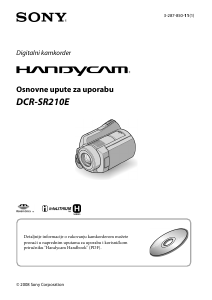 Priručnik Sony DCR-SR210E Videokamera