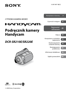 Instrukcja Sony DCR-SR220E Kamera