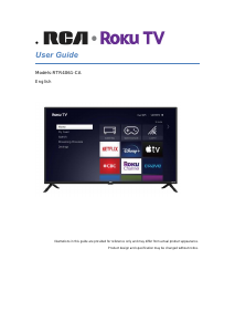 Mode d’emploi RCA RTR4061-CA Téléviseur LED