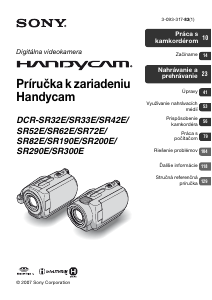 Návod Sony DCR-SR33E Videokamera