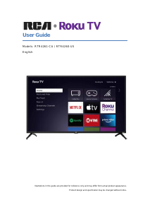 Handleiding RCA RTR4261-CA LED televisie