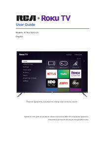 Handleiding RCA RTRU7027-US LED televisie