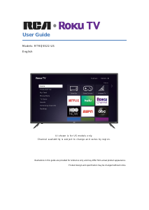 Handleiding RCA RTRQ5522-US LED televisie