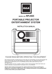 Handleiding RCA RPJ065 Beamer