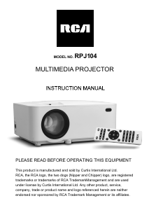 Handleiding RCA RPJ104 Beamer