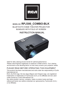 Handleiding RCA RPJ300_COMBO Beamer