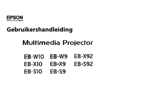 Handleiding Epson EB-X92 Beamer