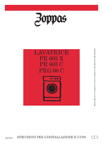 Manuale Zoppas PRG60C Lavatrice